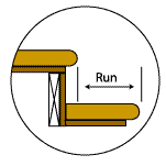 hardwood stairs run